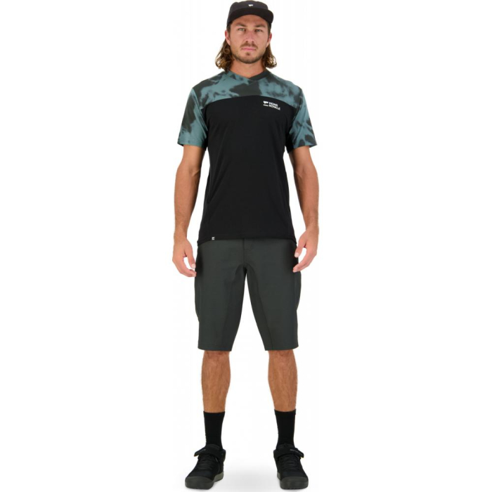 Tricou merino Mons Royale M Redwood Enduro VT Sage Tie Dye / Black [4]