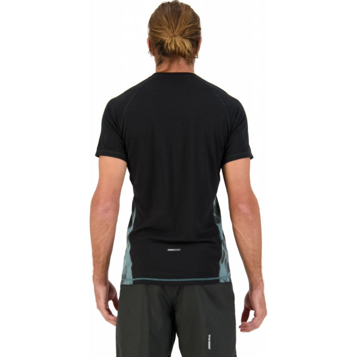 Tricou merino Mons Royale M Temple Tech Thirt Sage Tie Dye Black [3]