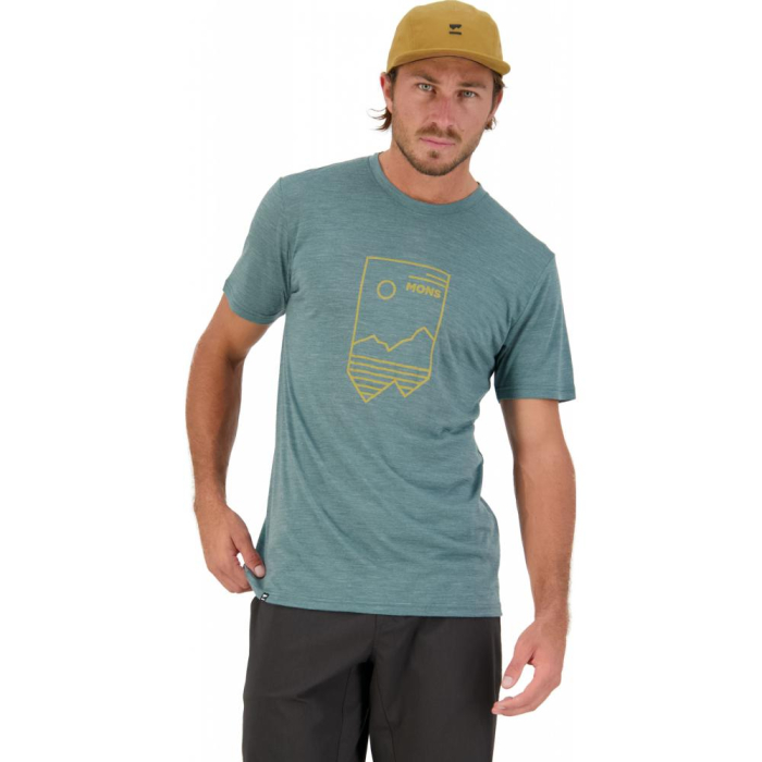 Tricou merino Mons Royale M Zephyr Merino Cool Thirt Burnt Sage [3]