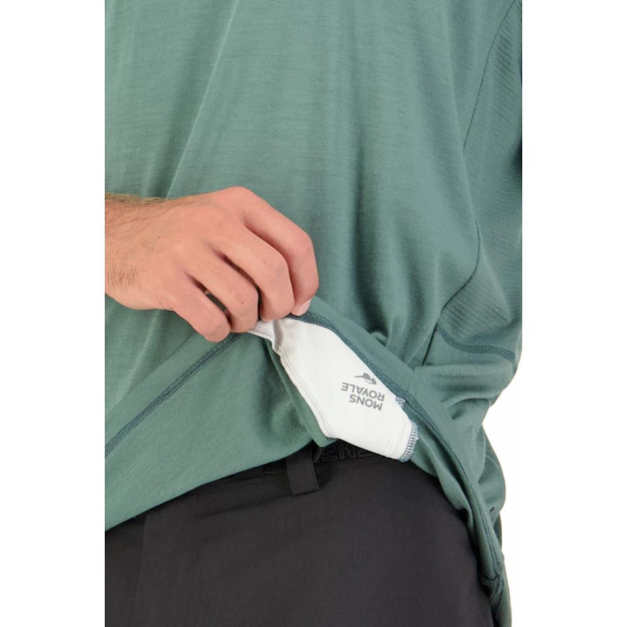 Tricou merino Mons Royale Tarn Merino Shift Thirt Burnt Sage [4]