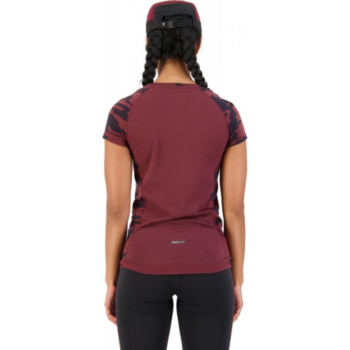 Tricou merino Mons Royale W Bella Tech Tee Chocolate Camo [3]