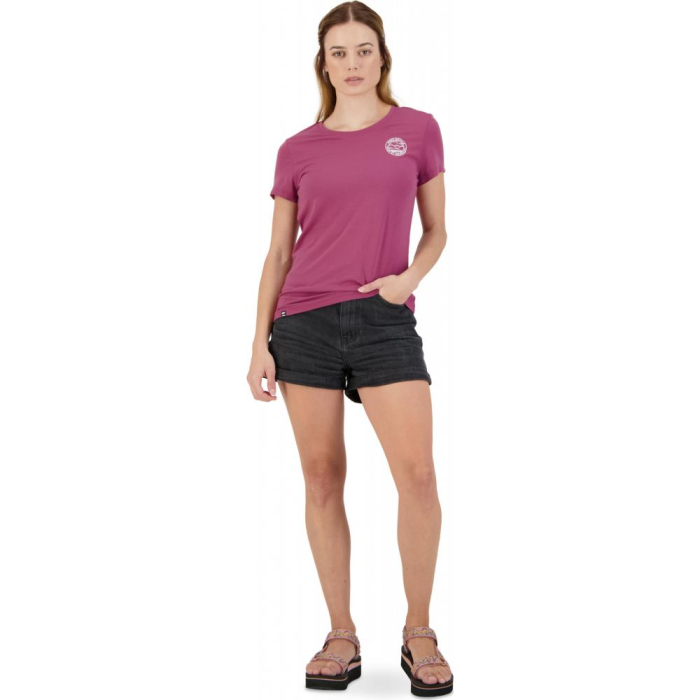 Tricou merino Mons Royale W Icon Tee Berry [4]