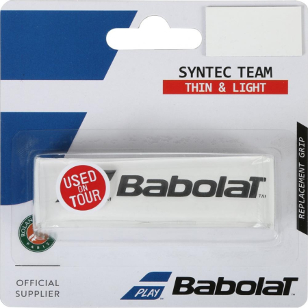 Gripuri & overgripuri - BABOLAT GRIP SYNTEC TEAM WHITE