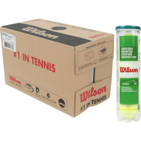 Tenis de camp - BAX MINGII WILSON STARTER PLAY GREEN 72 BUC/BAX