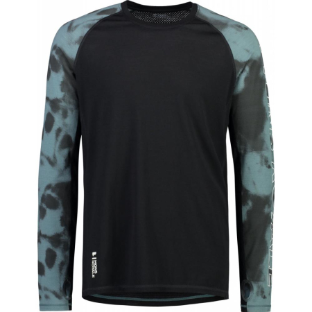 Bluza merino Mons RoyaleM Temple Tech LS Sage Tie Dye / Black [0]