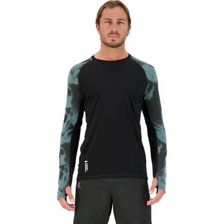Bluza merino Mons RoyaleM Temple Tech LS Sage Tie Dye / Black [1]