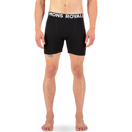 Boxeri merino Mons Royale Hold em Black [1]