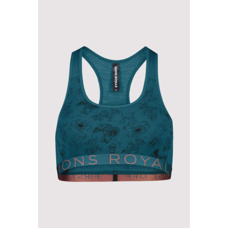 Alergare - Bustiera MONS ROYALE W SIERRA SPORTS BRA FOREST ALCHEMY