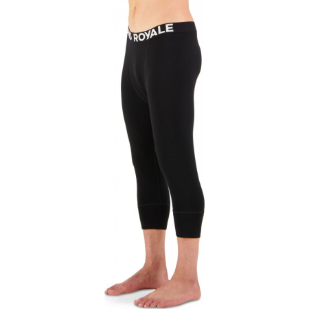 Imbracaminte - First layer merino Mons Royale Cascade Merino Flex 200 3/4 Legging Black