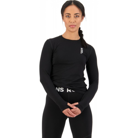 Imbracaminte - First layer merino Mons Royale Cascade Merino Flex 200 LS Black