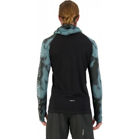 Midlayer Merino Temple Tech Hood Sage Tie Dye Black [3]