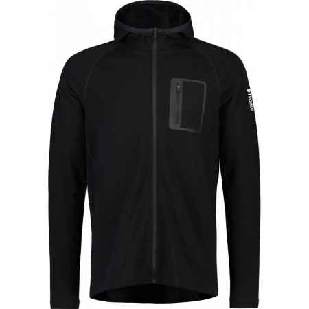 Mid layer - Midlayer merino M Traverse Full Zip Hood Black