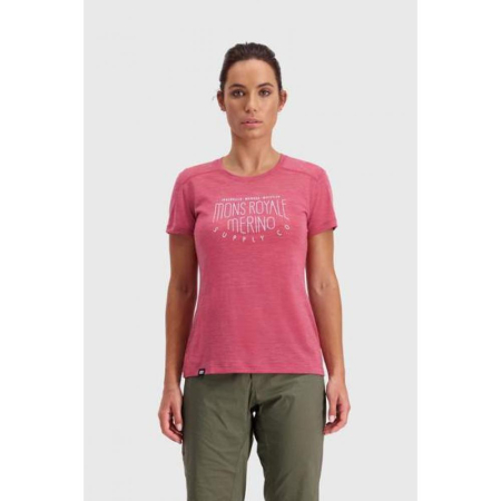 Alergare - MONS ROYALE TRICOU VAPOUR TEE-ROSEWOOD