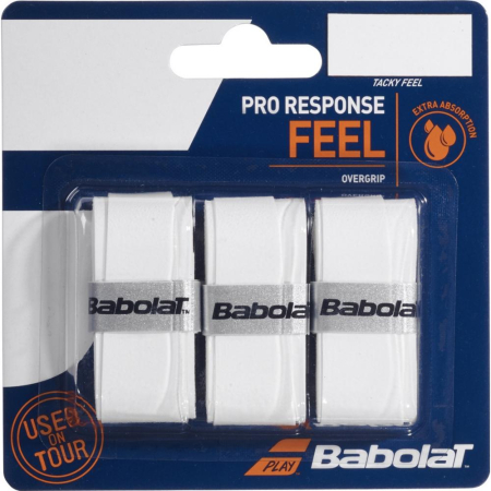 Tenis de camp - OVERGRIP BABOLAT PRO RESPONSE X 3 White