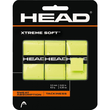 Tenis de camp - Overgrip HEAD EXTREMESOFT 3/SET Yellow