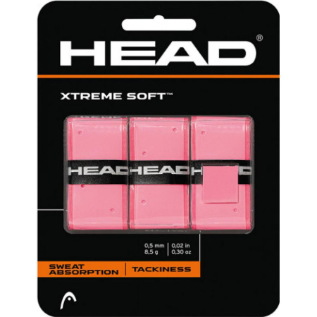 Tenis de camp - Overgrip Head Xtreme soft Pink