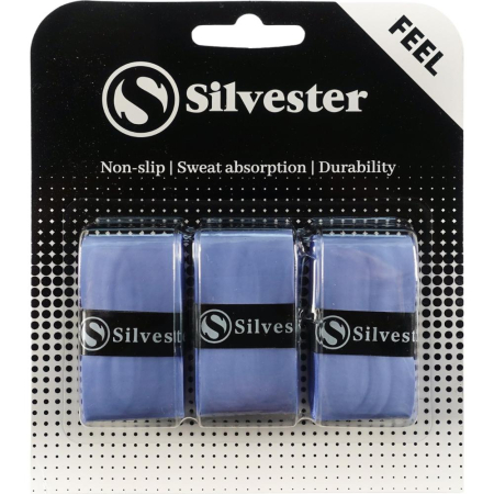 Tenis de camp - Overgrip Silvester Feel 3 Buc Blue