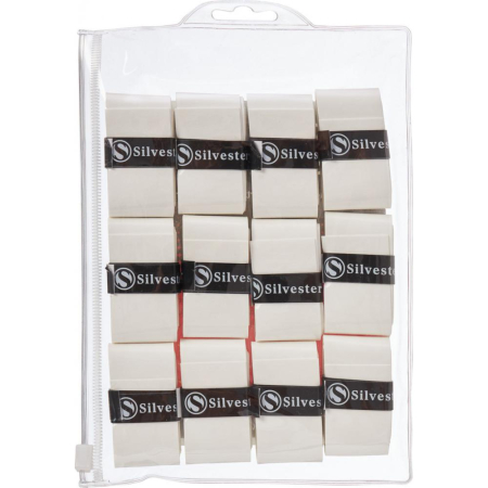 Gripuri & overgripuri - Overgrip Silvester Pro 12 Buc White