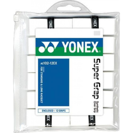 Tenis de camp - Overgrip YONEX X SUPER GRAP SET 12 buc White