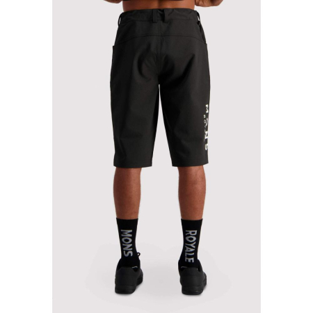 Pantaloni ciclism merino MONS ROYALE M MOMENTUM 2.0 BIKE BLACK [1]