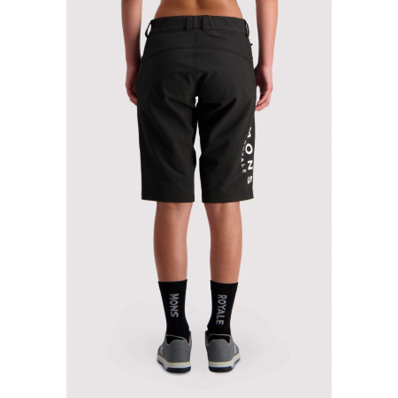 Pantaloni ciclism merino MONS ROYALE W MOMENTUM 2.0 BIKE BLACK [1]