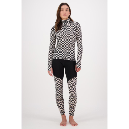 PANTALONI CORP MERINO 200 MONS ROYALE CASCADE BLACK AND WHITE [3]