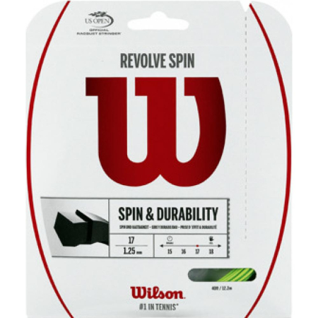 Tenis de camp - Racordaj Wilson Revolve Spin 17 Green