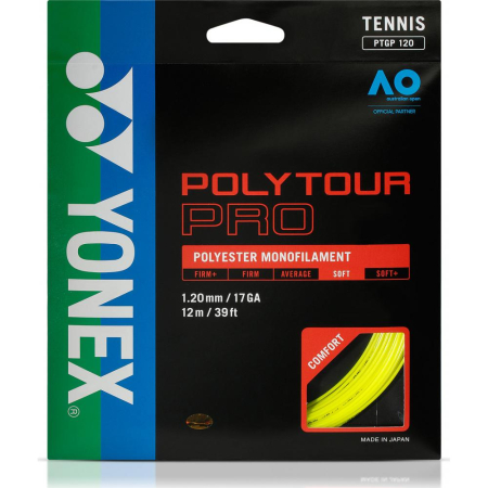 Racordaje tenis - Racordaj YONEX RACORDAJ POLY TOUR PRO 1.25 GALBEN