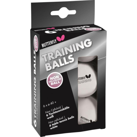 Tenis de masa - Set 6 mingi antrenament tenis de masa Butterfly, albe, 40+