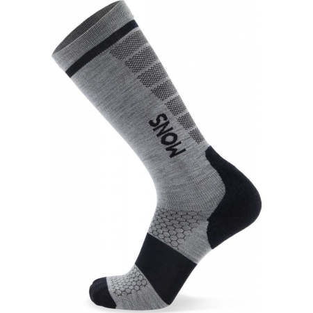 Sosete - Sosete merino Mons Royale Pro Lite Snow Grey Marl