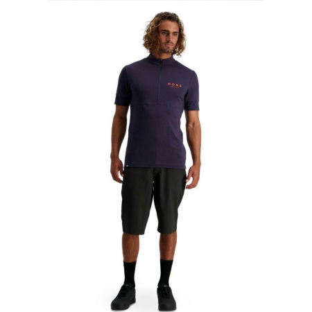 Tricou ciclism merino MONS ROYALE M CADENCE HALF ZIP T 9 IRON [3]