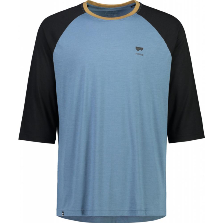 Bike - Tricou merino Mons Royale M Tarn Merino Shift Raglan 3 4 Blue Slate Black