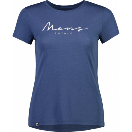 Tricou merino Mons Royale W Icon Tee Dark Denim [0]