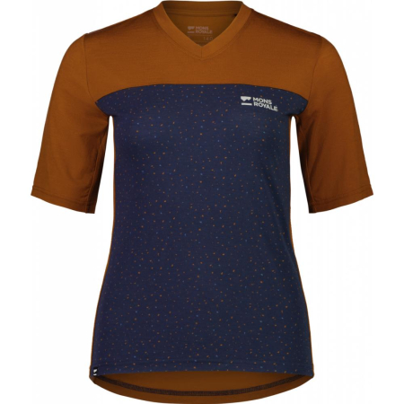 Alergare - Tricou Merino Mons Royale Outdoor MTB Redwood