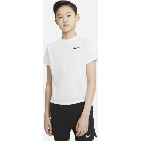 Tenis de camp - Tricou NIKE DRI-FIT VICTORY BOYS White