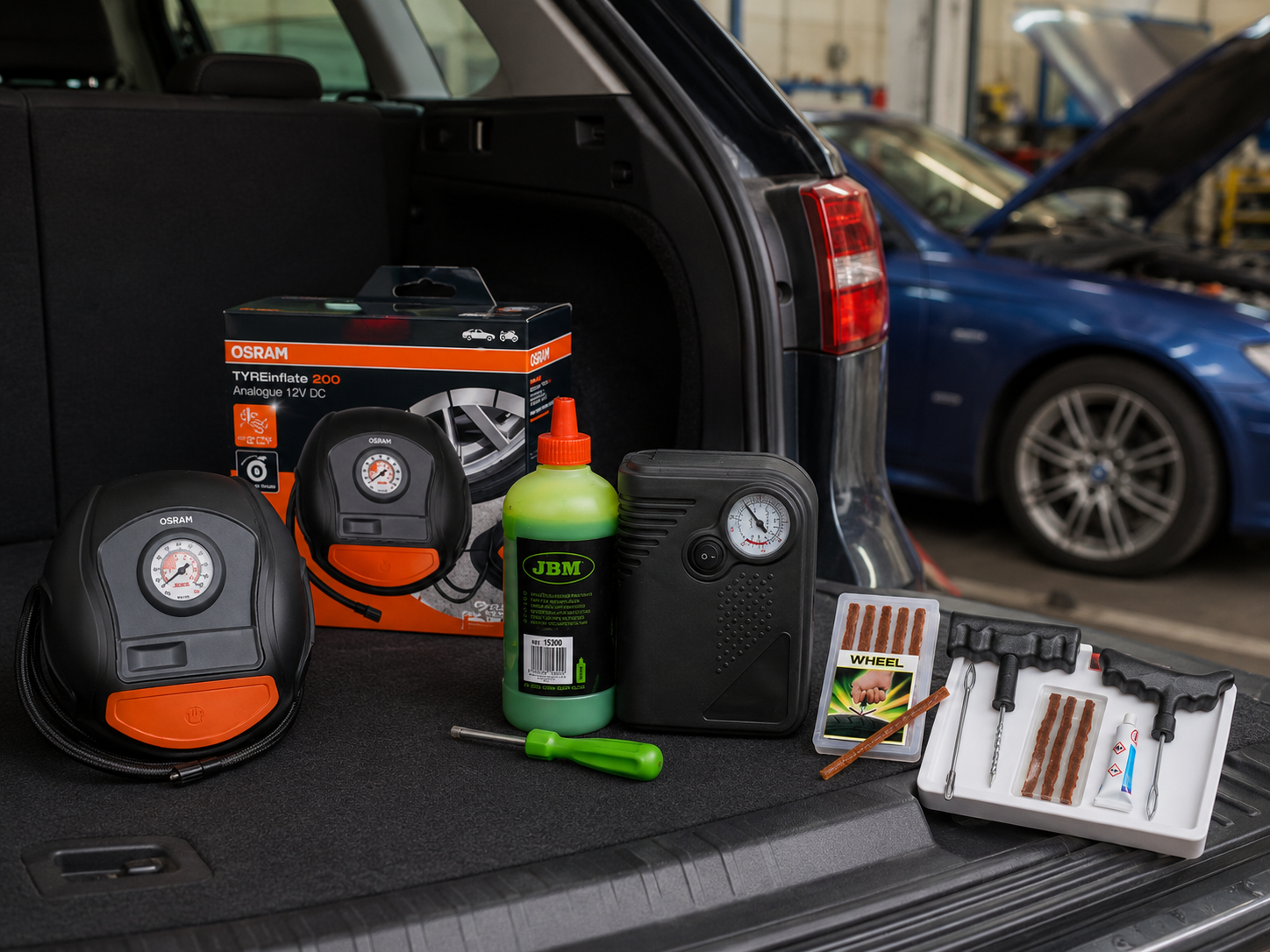 Kit pană și compresor auto: ce verifici înainte de concediu sau drum lung?