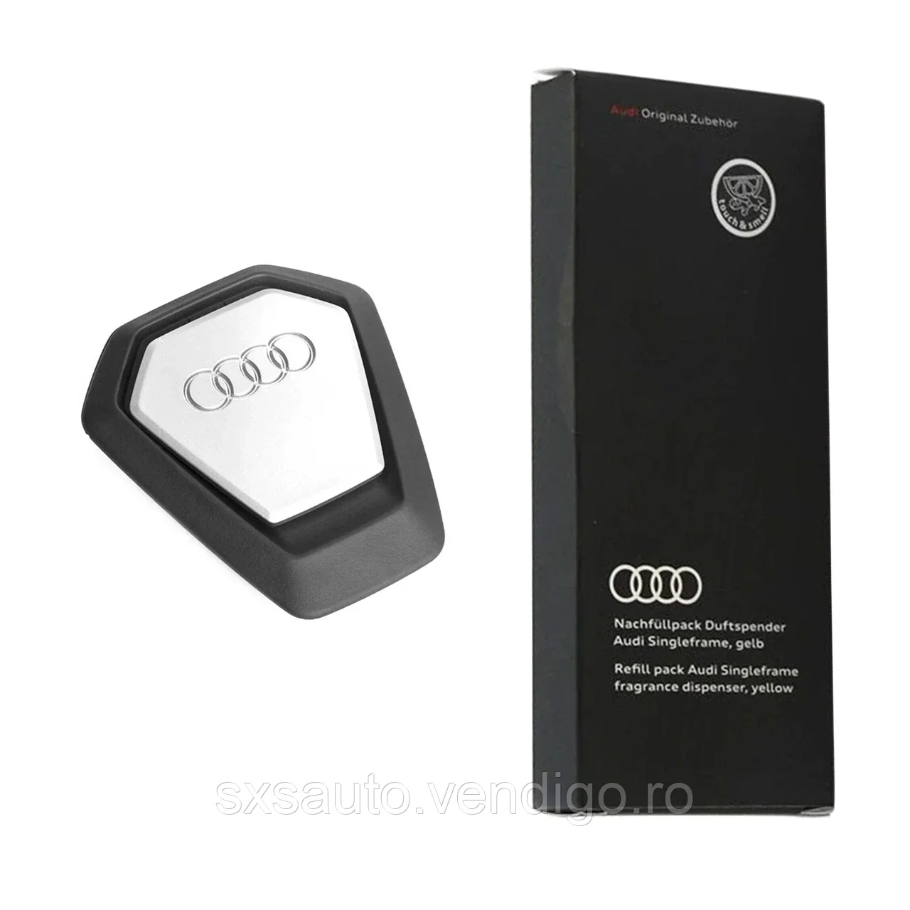 Parfum Original - Pachet odorizant si rezerve Audi Singleframe negru