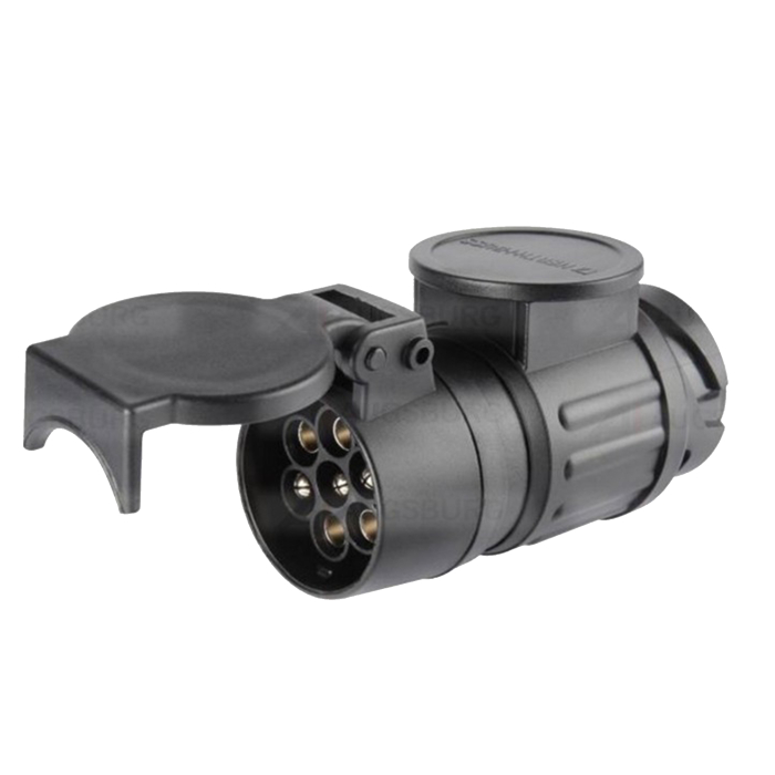 Adaptor lung priză 13 poli la 7 poli - Herth+Buss (12V, ISO 11446 / 1724) [1]