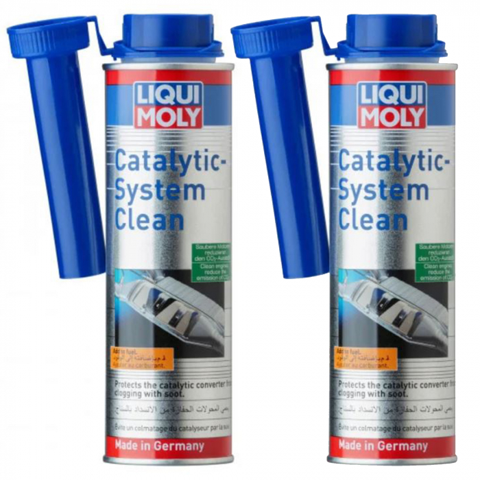 Pachet 2 x Aditiv benzina Liqui Moly curatare calamina catalizator 300 ml