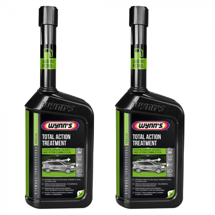 Pachet 2 x aditiv Wynn s Petrol Total Action Treatment pentru benzina 500 ml