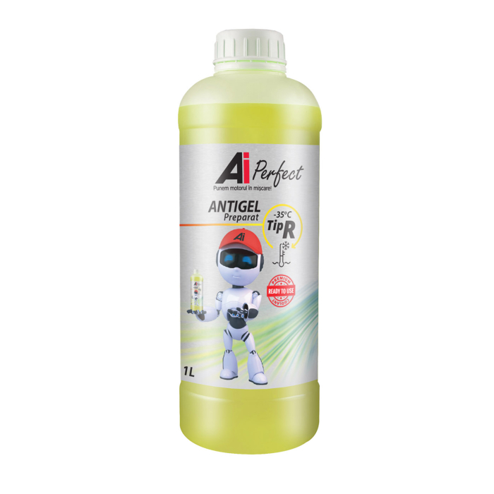 Antigel AiPerfect TIP R - 1 Litru, Gata Preparat până la -35 grade C (OAT, Galben) [1]