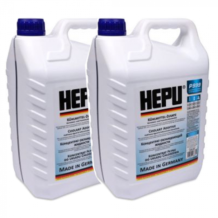 Pachet 10 litri antigel concentrat Hepu G11 albastru