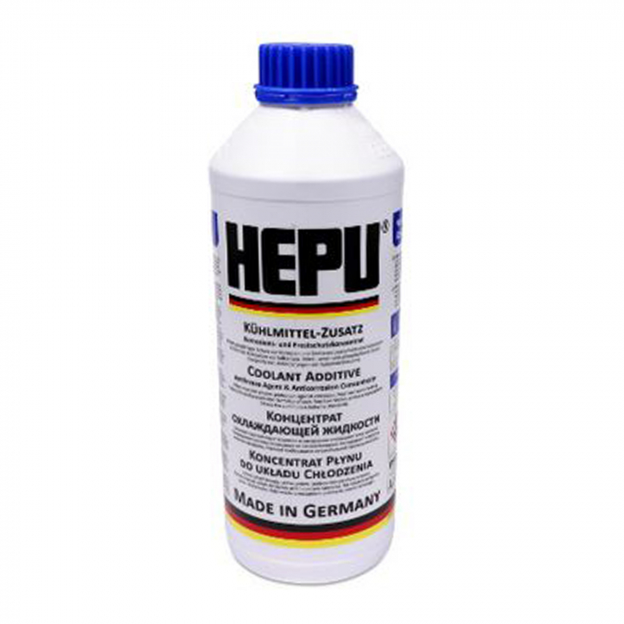 Antigel concentrat Hepu G11 albastru 1.5 litri