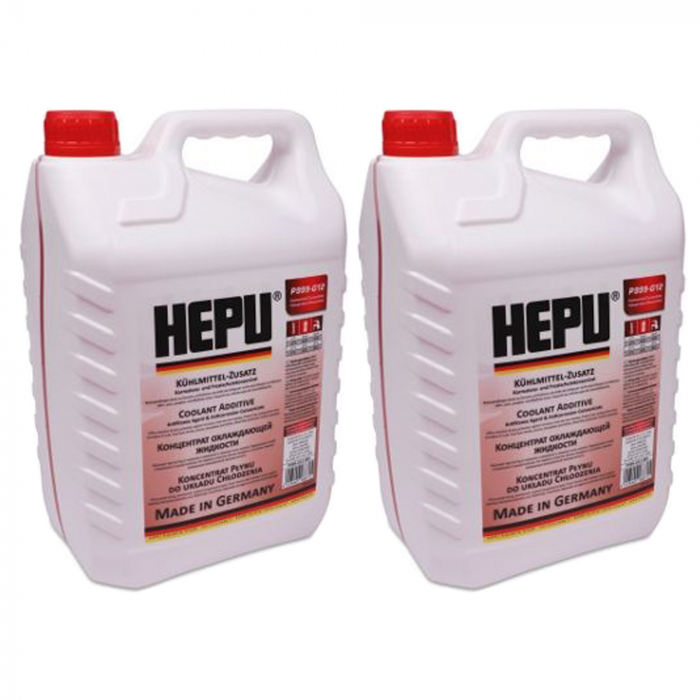 Pachet 10 litri antigel concentrat Hepu G12 rosu