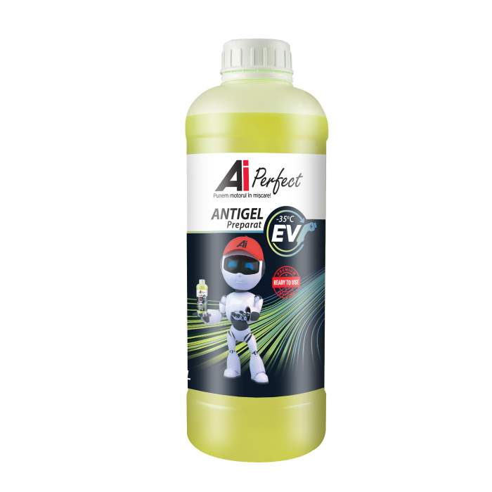 Antigel AiPerfect EV (Electric Vehicle) - 1 Litru, Gata Preparat până la −35∘C, Culoare Galben [1]