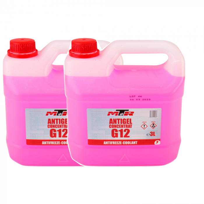 Pachet 6 litri antigel concentrat MTR G12 rosu