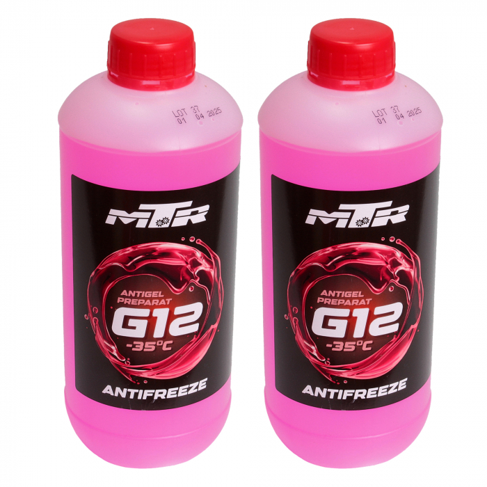 Pachet 2 litri antigel preparat MTR G12 rosu