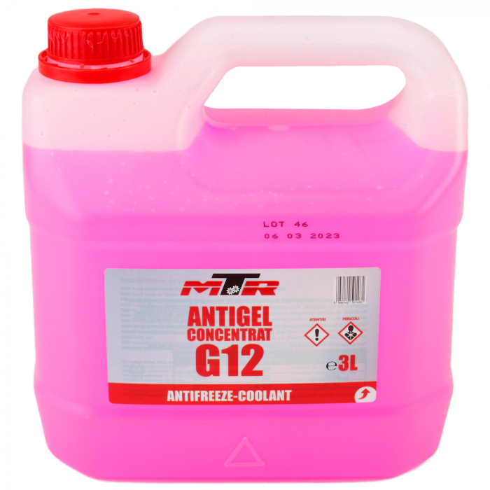 Antigel concentrat MTR G12 rosu 3 litri