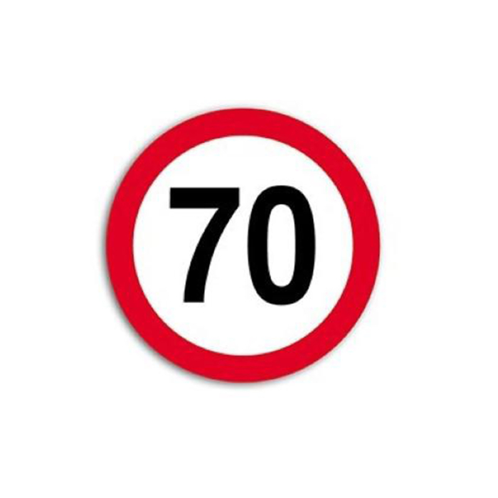 Autocolant Hico Limită Viteză 70 km/h Film Reflectorizant Clasa I [1]