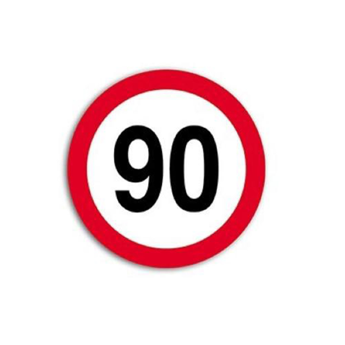 Autocolant Hico Limită Viteză 90 km/h Film Reflectorizant Clasa I [1]